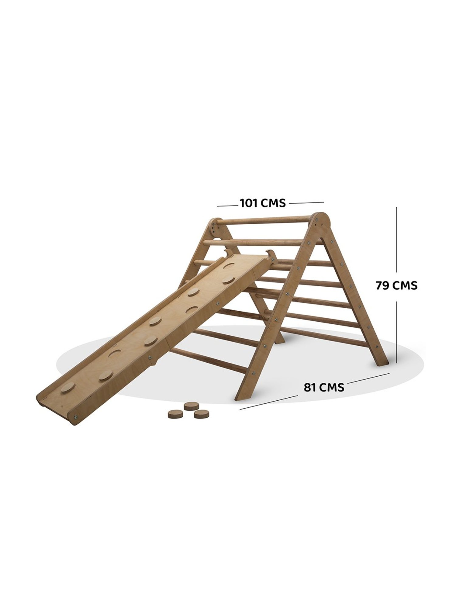 Kiddery White Montessori Inspired Triangle Pikler (Age 6 month)