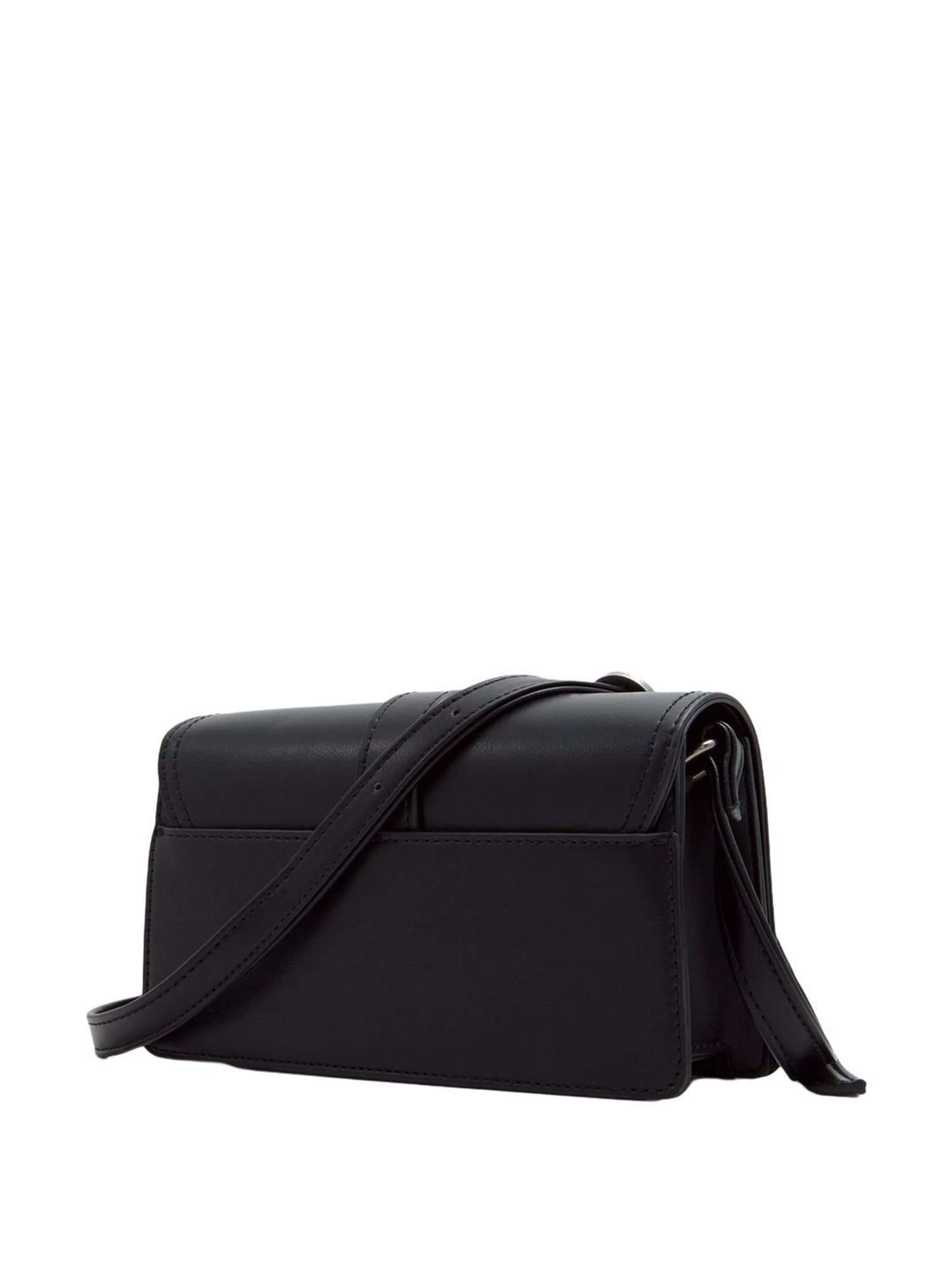 Call It Spring Black Solid Small Sling Handbag