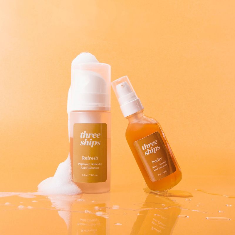 Three Ships Purify Aloe + Amino Acid Cleanser - 2oz