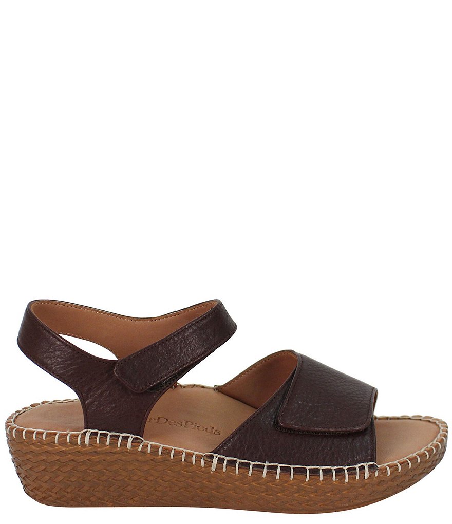 L'Amour Des Pieds Yahya Leather Espadrille Wedge Sandals