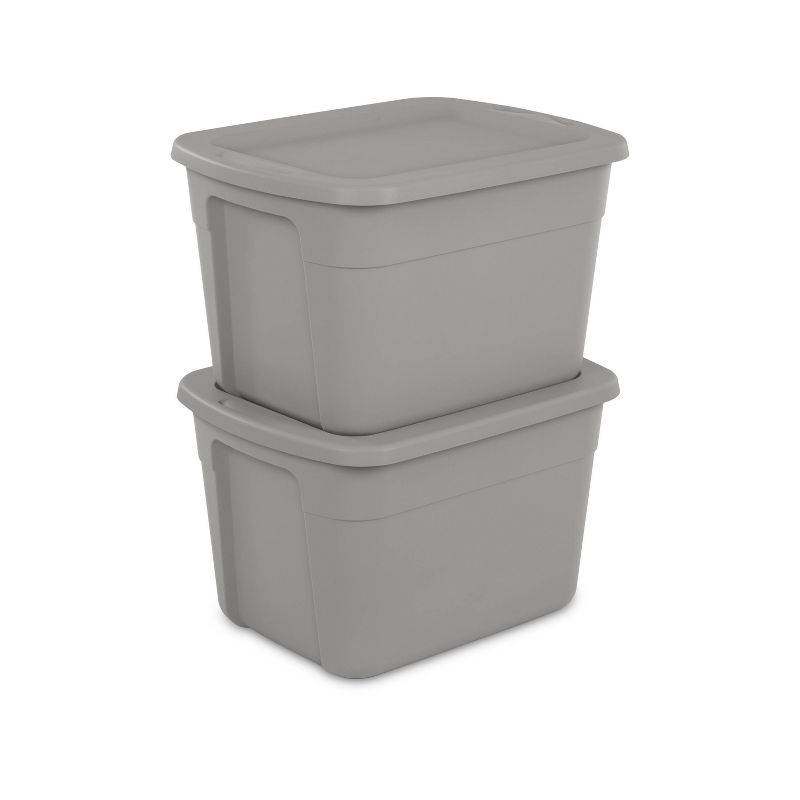 18gal Storage Tote Gray - Room Essentials™