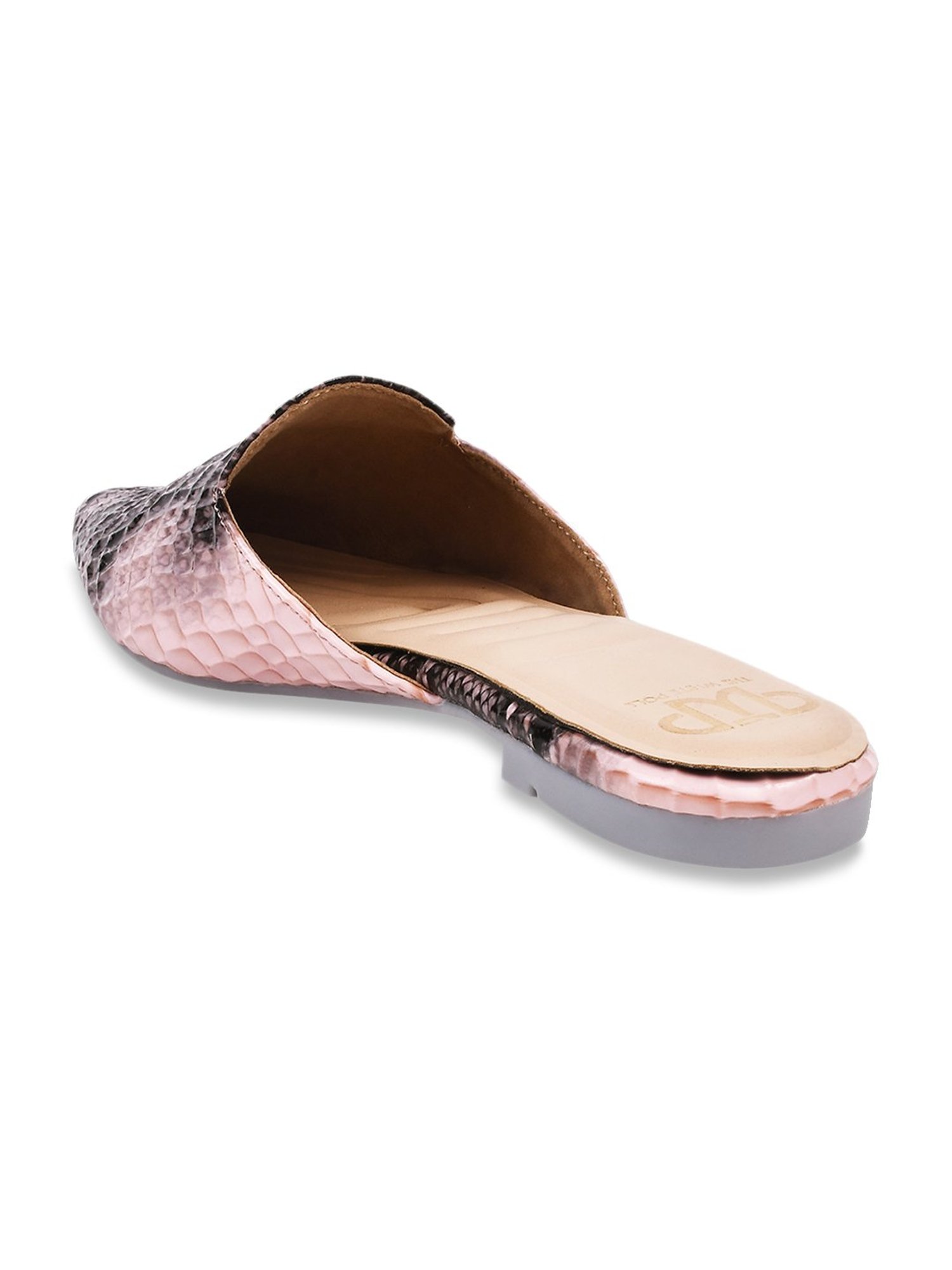 The White Pole Women's Pink Mule Shoes