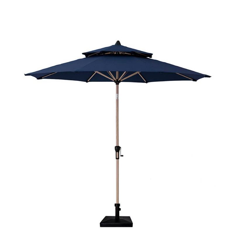 60lbs Heavy Duty Patio Market Umbrella Base Cement Square Stand Black - Crestlive Products