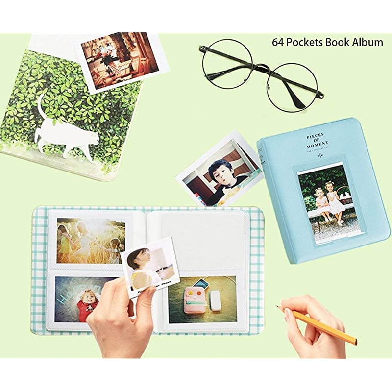 Accessories Compatible with Fujifilm Instax Mini 9/8 / 8+ Instant Film Camera, Bundle Pack Include Album, Filters, Strap & Other Accessories. (Blue Cat, 9 Items Kit)