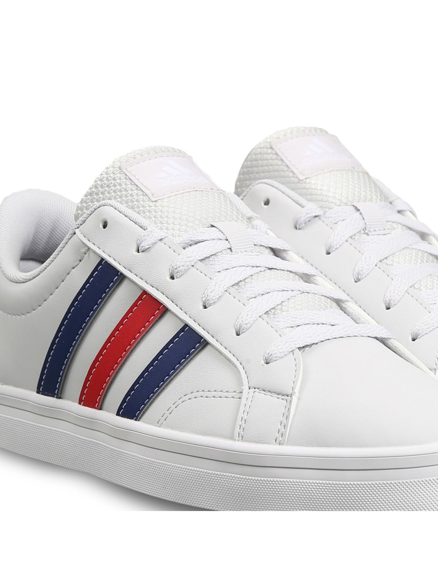 Adidas Men's Vs Pace 2.0 White Skateboarding Shoes