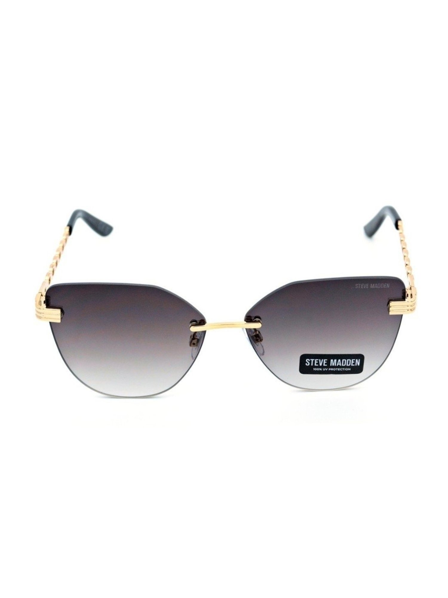 STEVE MADDEN Grey Irregular UV Protection Sunglasses for Women
