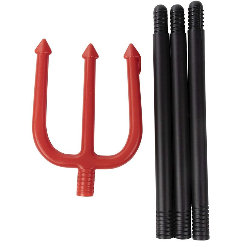 Blue Panda 5 Sets Halloween Red Devil Costume Accessory - Lace Gloves, Tail, Bow Tie, Headband, Pitchfork