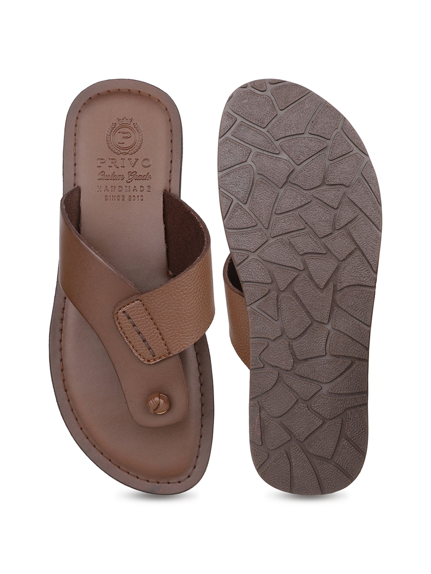 Privo by Inc.5 Men's Brown Thong Sandals