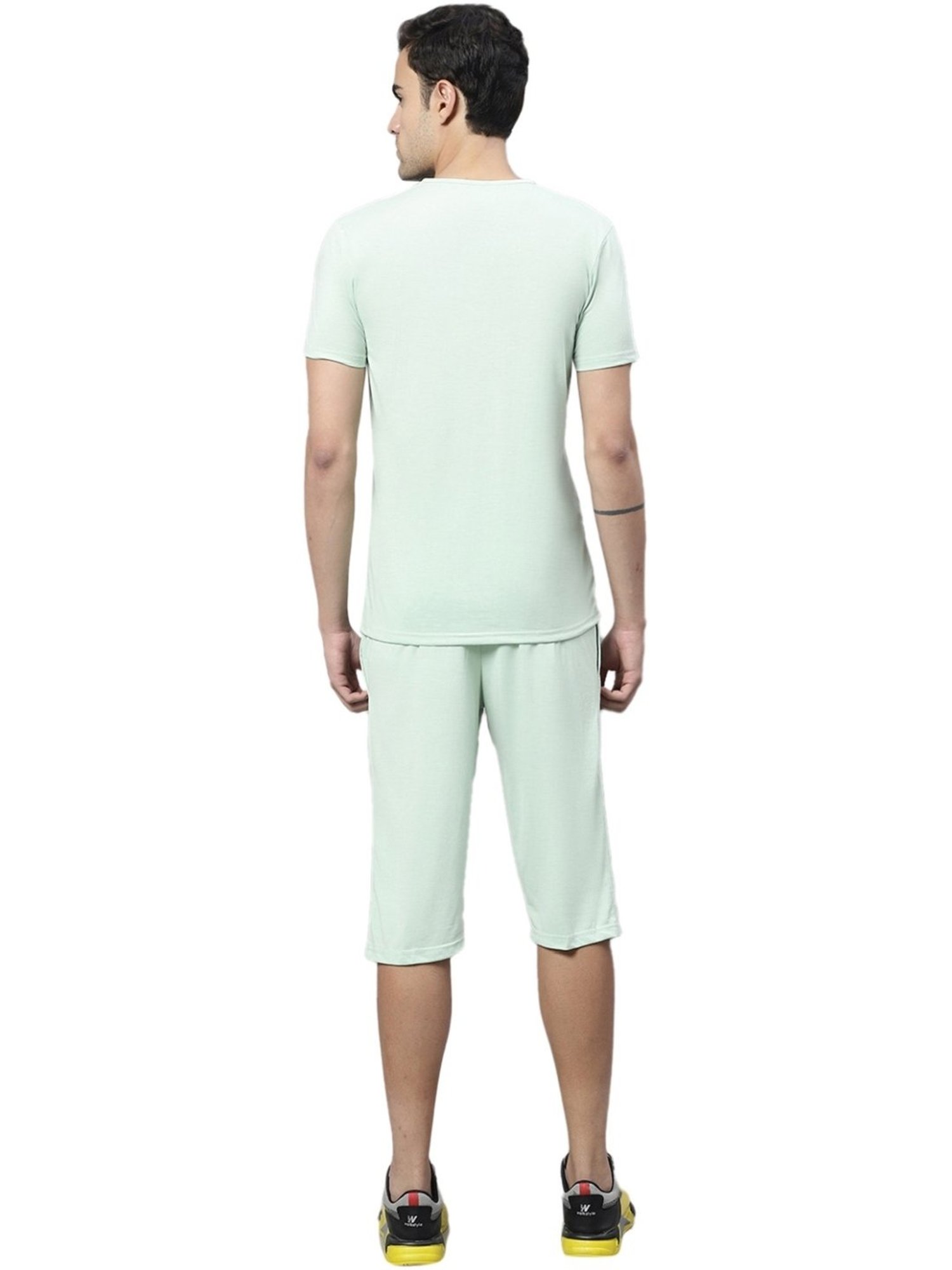Vimal Jonney Light Green Cotton Regular Fit Tracksuit