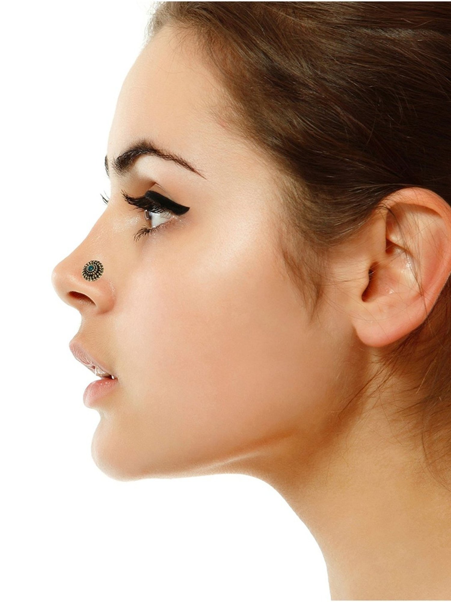 Zaveri Pearls Multicolor Alloy Nose Clip - Set of 4