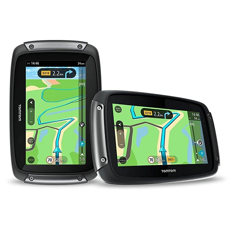 Rider 550 Motorcycle GPS Navigation Device, 4.3 Inch, with World Maps, Motorcycle Specific Winding and Hilly Roads, Updates via WiFi, Traffic and Speed Cams, Compatible with Siri and Google Now