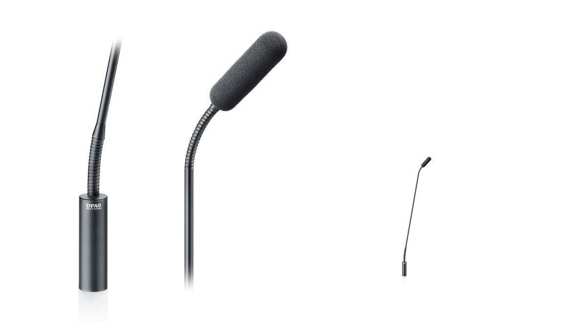 SC4098-BM45 | 18 Inch Top Gooseneck MicroDot Input Supercardioid Podium Boom Pole Microphone Black