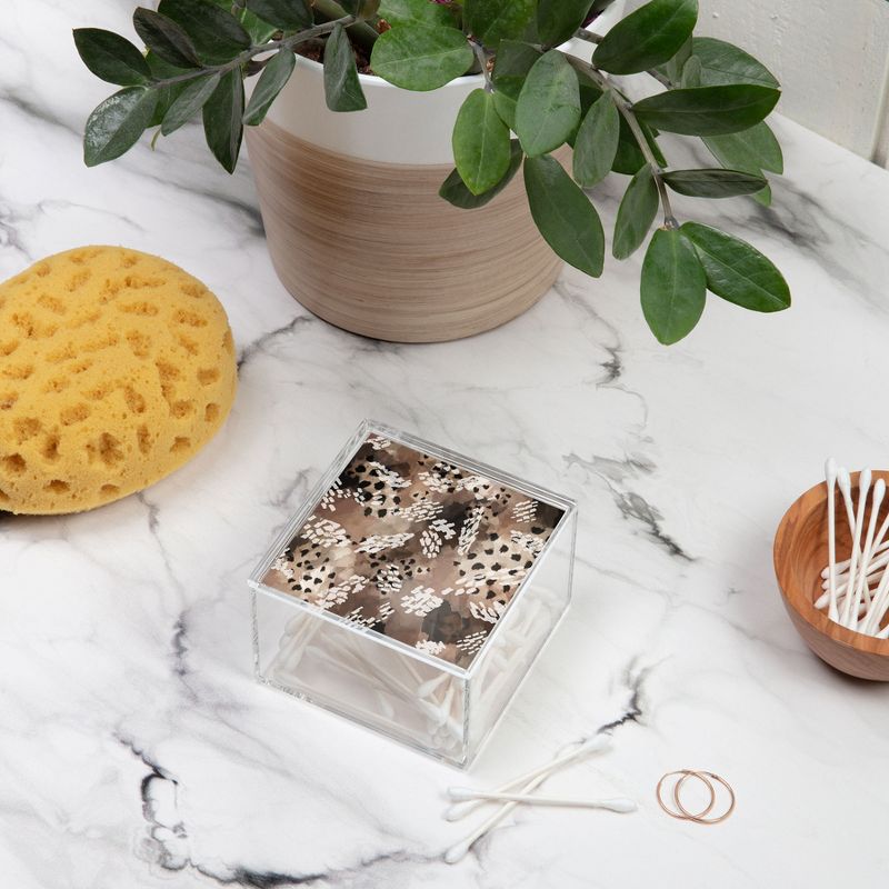 Olivia & May Set of 3 Weave Baskets with Wooden Lids