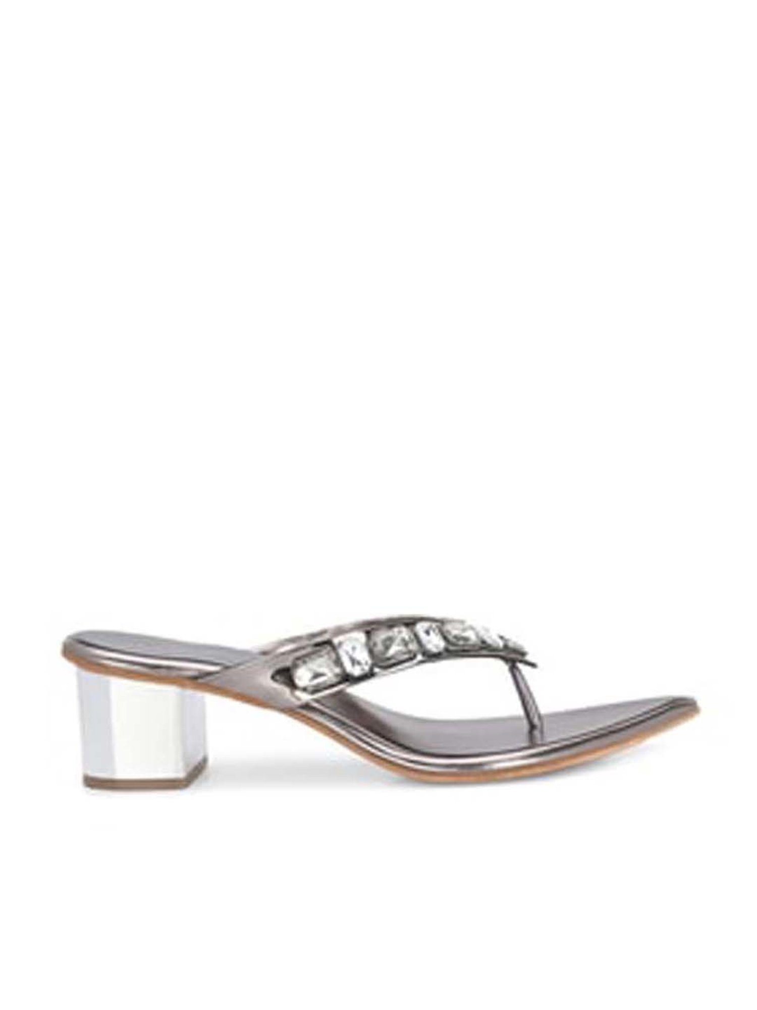 Clog London Women's Grey Thong Sandals