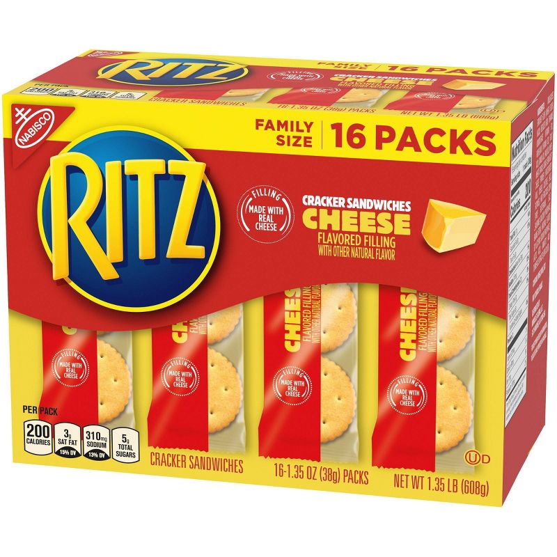 Ritz Cracker Sandwiches with Cheese - Family Size - 16ct/1.35oz