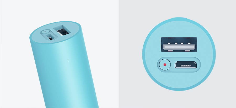 ZMI Power Bank Xiaomi Original USB 3.6V 3000MAH MINI Portable Power Bank Rechargeable 18650 Batteries for Xiaomi iPhone Android Smartphone