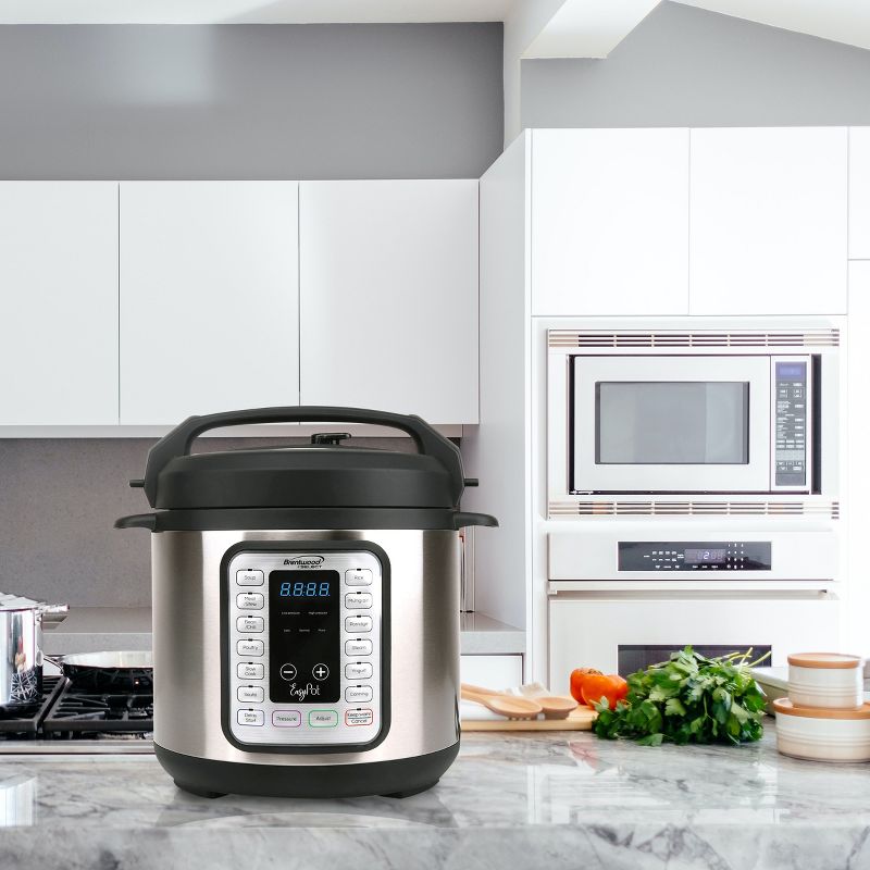 Crock-Pot SCCPVMC63SJ Multi Function Large 6 Quart Capacity 3-in-1 Home Food Cooker Convenient Kitchen Appliance, Stainless Steel