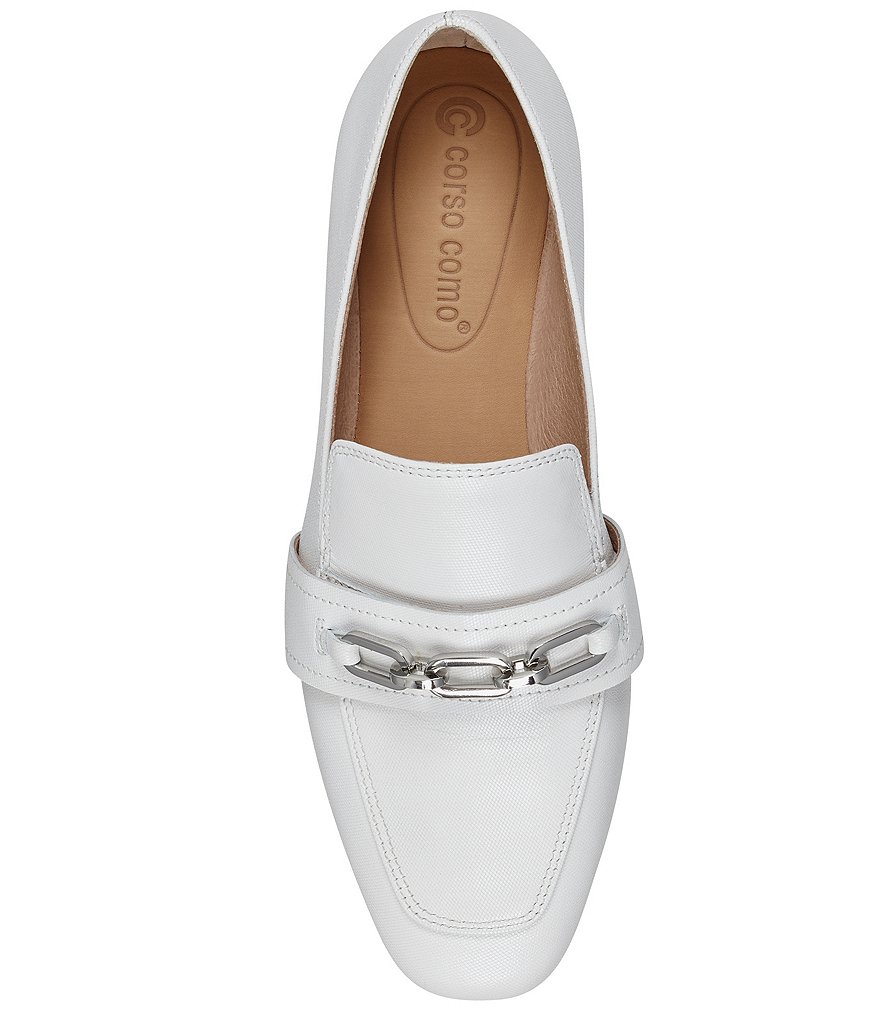 CC Corso Como Karri Leather Chain Link Detail Loafers