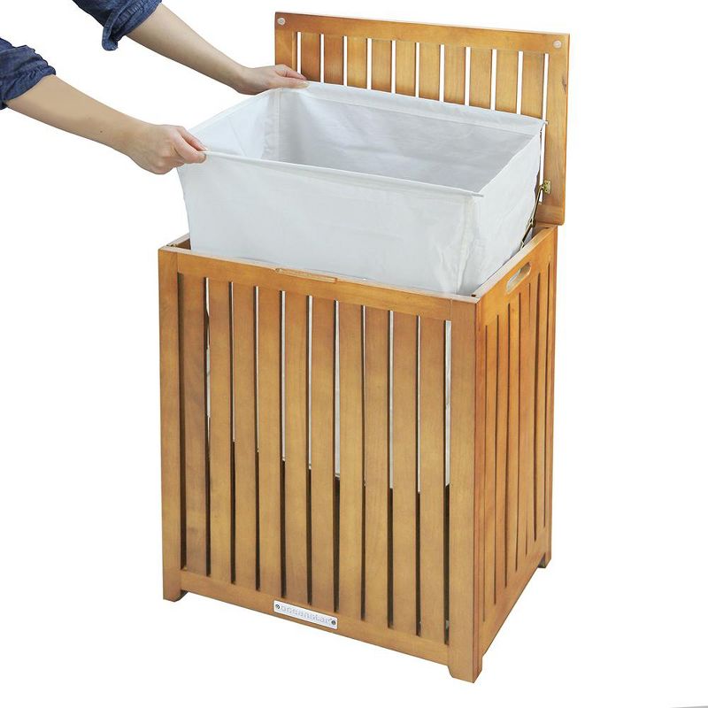 Oceanstar Spa-Style Bamboo Laundry Hamper