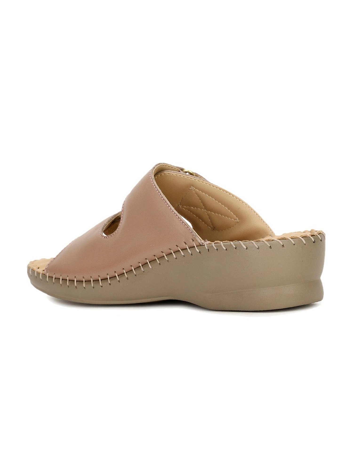 Scholl by Bata Women's Nude Pink Casual Wedges