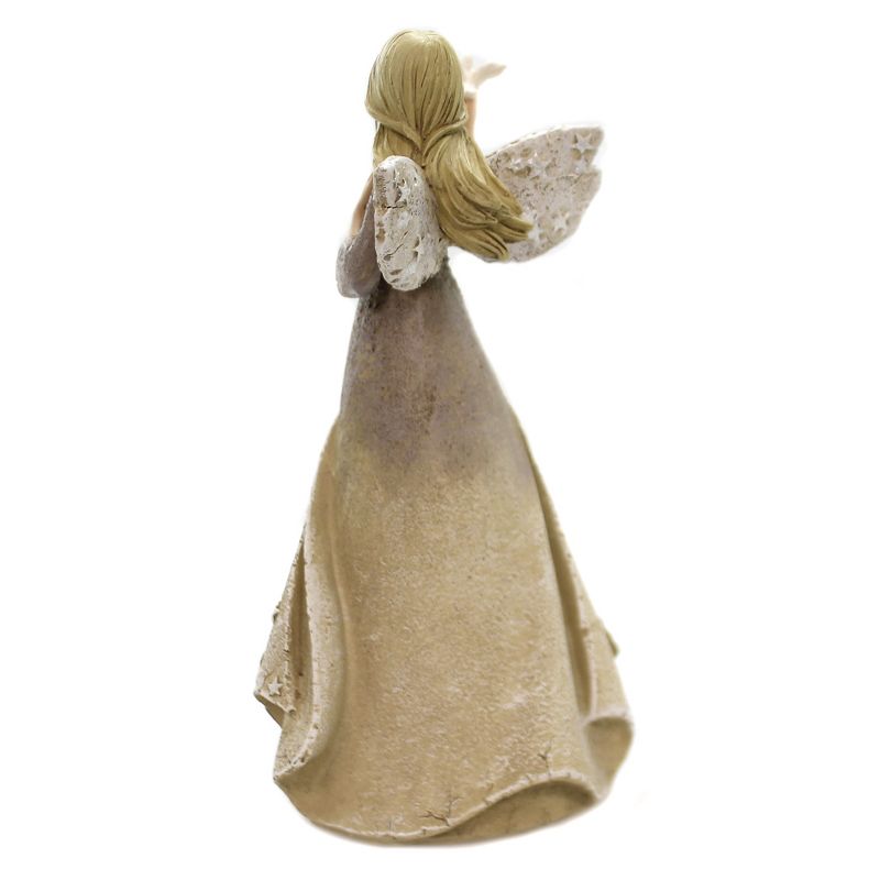 Figurine 8.75" Angel With Dove In Hand Bereavment Sympathy Caring  -  Decorative Figurines