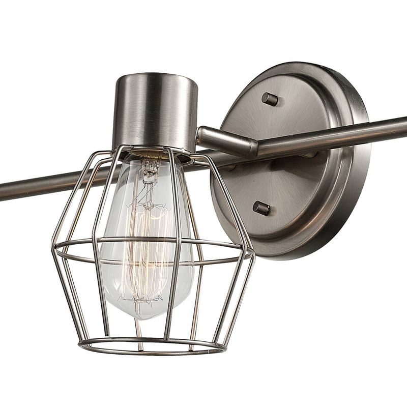 3 Light Jax Track Lighting (Includes Energy Efficient Light Bulb) Brushed Nickel - Globe Electric