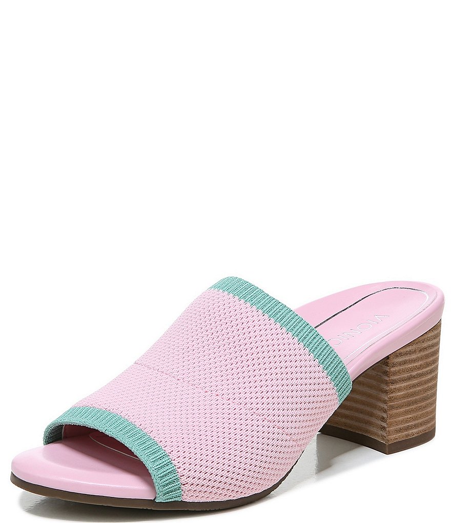 Vionic Fleur Knit Block Heel Mules