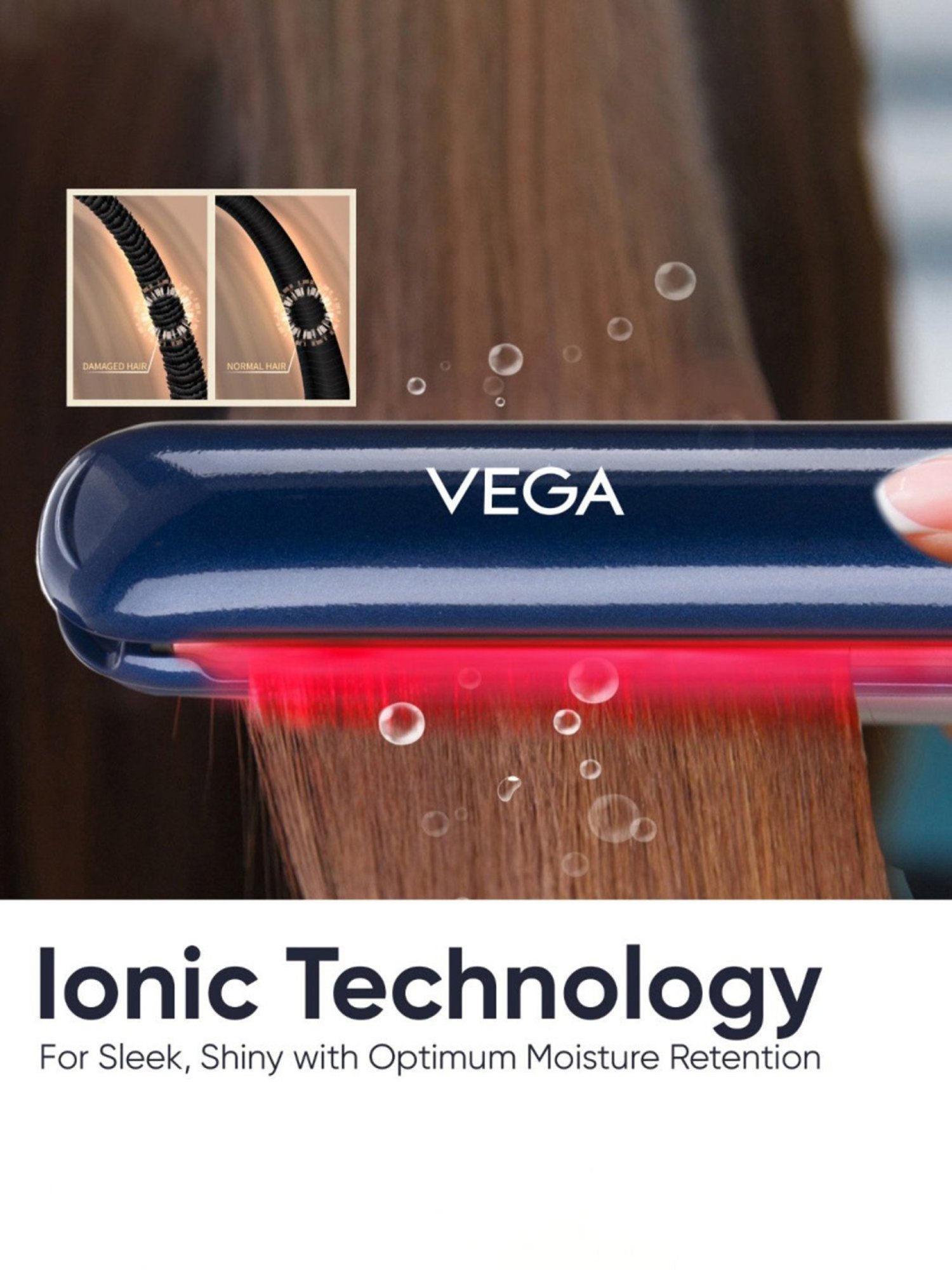 VEGA Infra-Style Hair Straightener (Blue)
