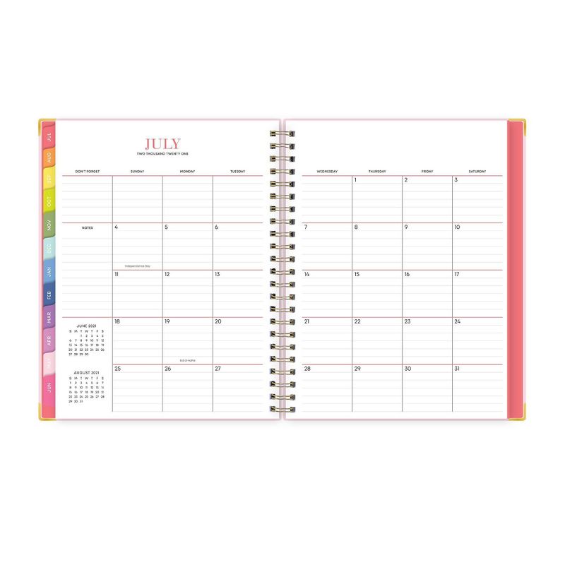 2021-22 Academic Planner 6" x 8" Hard Cover Weekly/Monthly Wirebound Sweetheart - The Home Edit