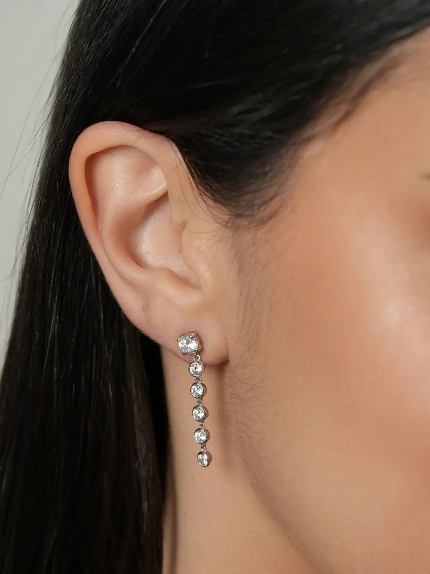 Mabel 92.5 Sterling Silver Drop Earrings for Women