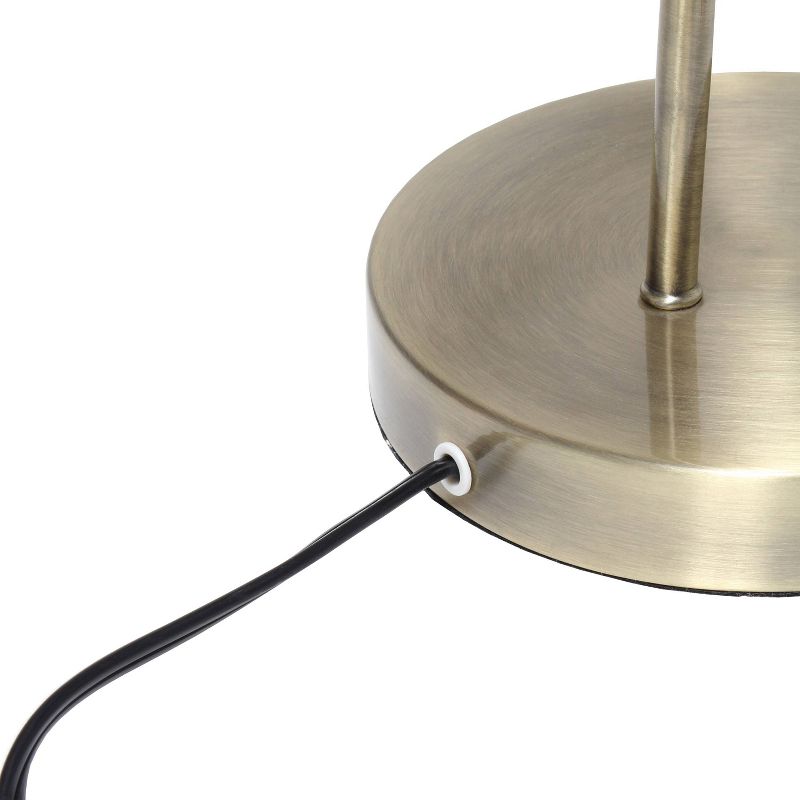 Metal Arched Cage Table Lamp Antique Brass - Lalia Home