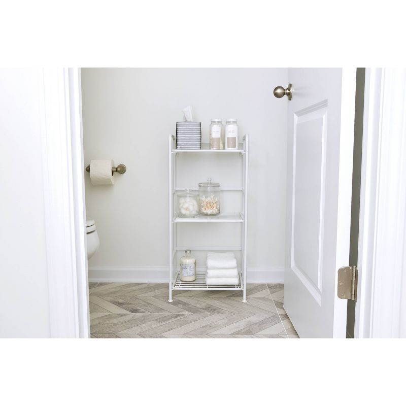 FlipShelf 3 Tier Narrow Rounded Shelf White