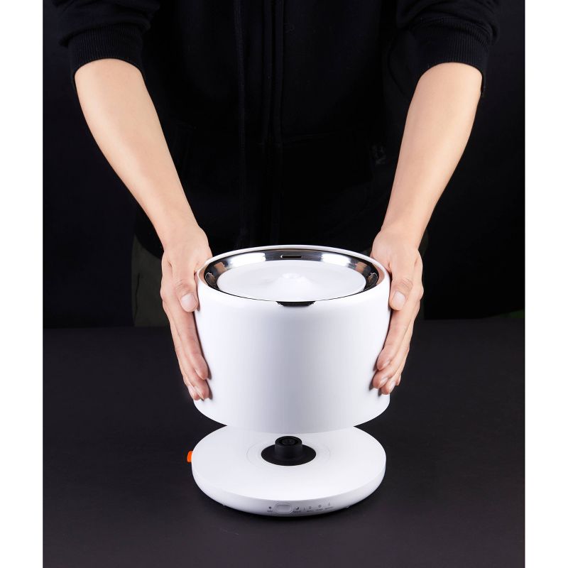 Amici Pet Marble Paw Glass Food Canister, 72oz