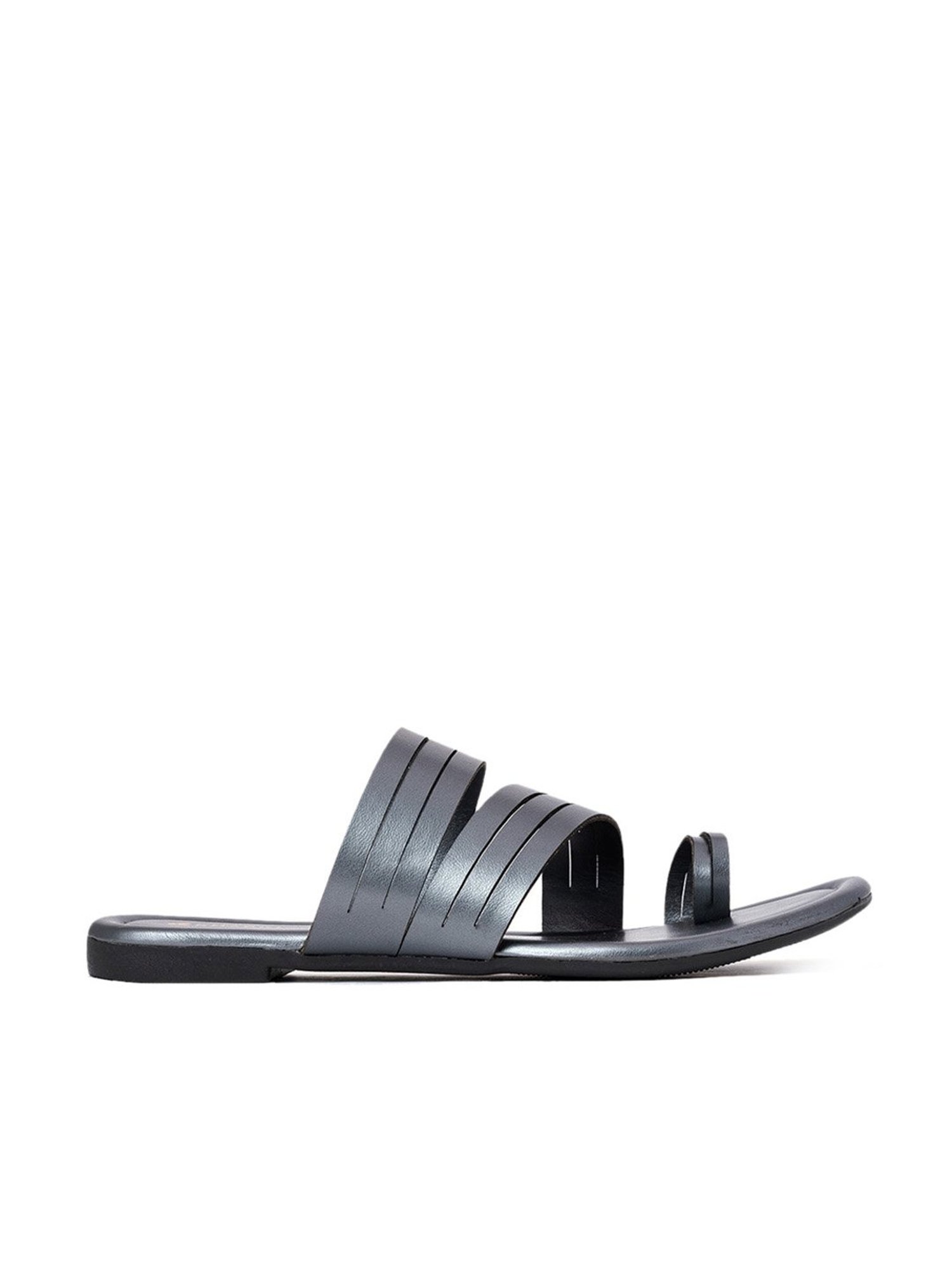 Khadim Women's Grey Toe Ring Sandals