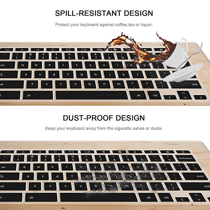 for hp Chromebook 11 Keyboard Cover Skin,hp Chromebook x360 11.6 inch,HP Chromebook 11 G2,G3,G4,G5(G6 EE) 11.6 Inch Chromebook Protective Skin(NOT Fit HP Chromebook G5 EE)(Gradualblue+Clear)