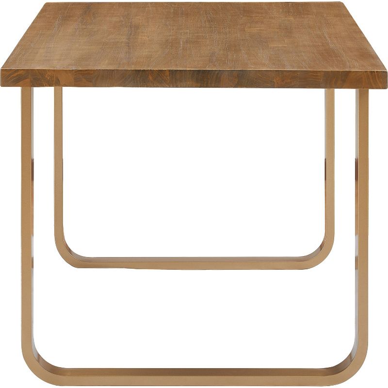 Gerard Dining Table Sonoma Oak and Gold - Finch