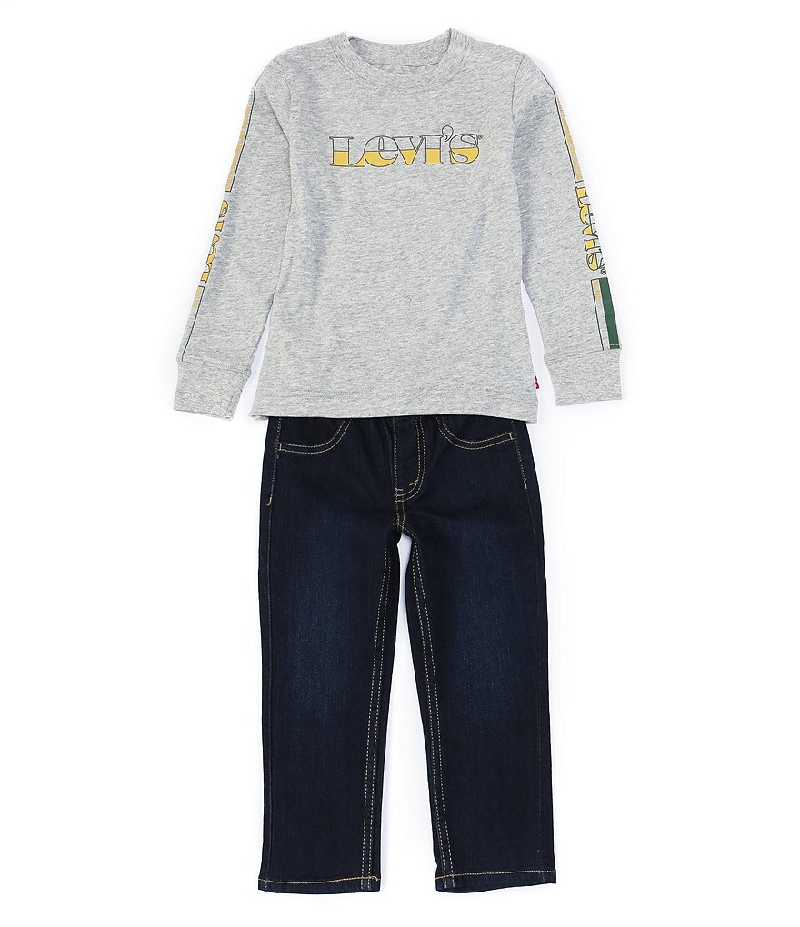 Kinetic by Class Club Little Boys 2T-7 Short-Sleeve Play Hard Performance Tee and Shorts Set