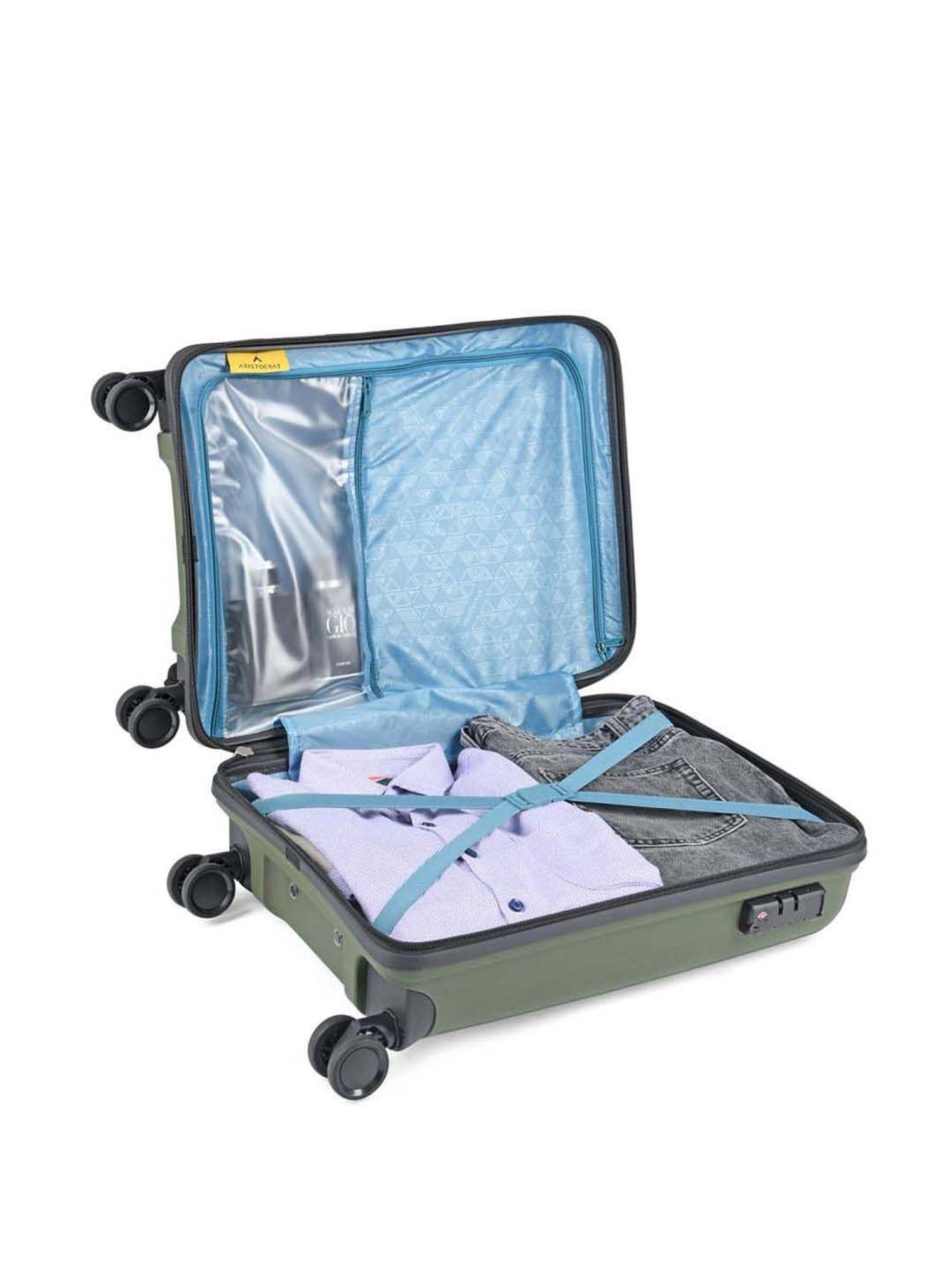 Skybags Salsa Red Solid Hard Medium Trolley Bag - 46 cm