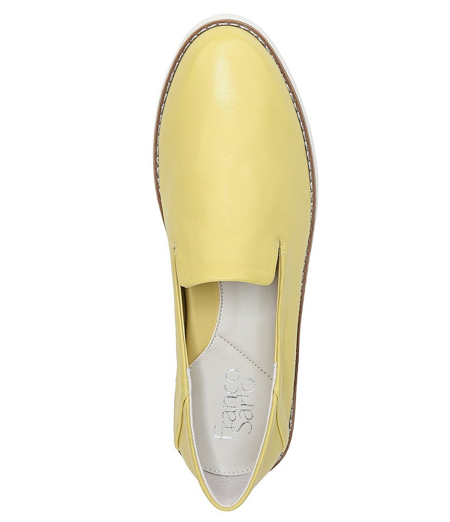 Franco Sarto Iconic Leather Slip-On Platform Sneakers