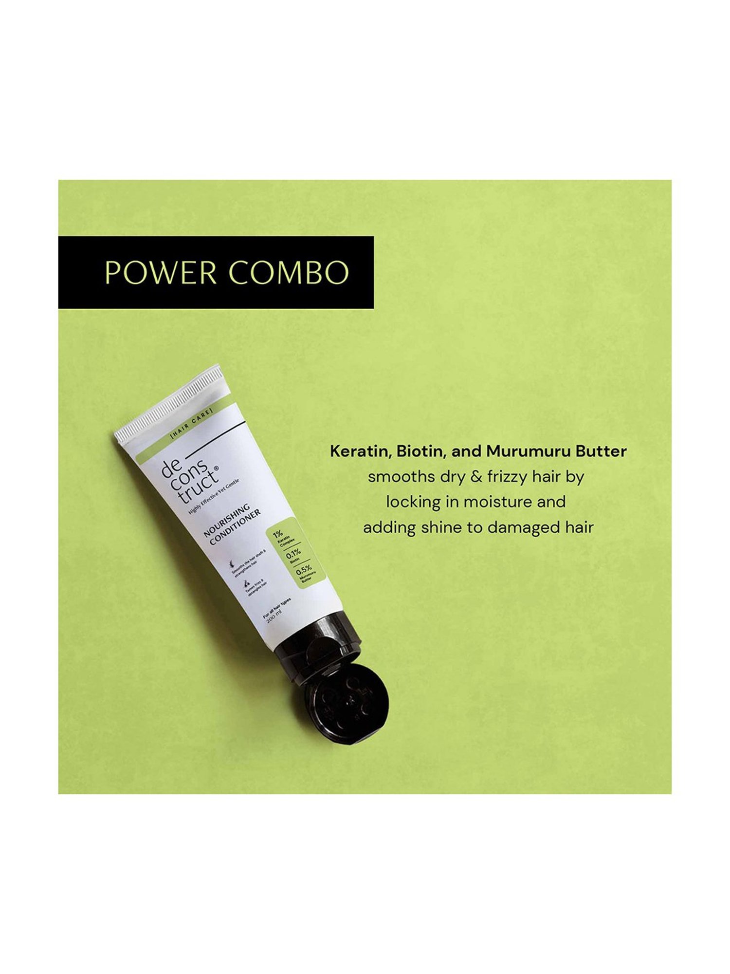 Deconstruct 1% Keratin Complex, 0.1% Biotin and 0.5% Murumuru Butter Nourishing Conditioner - 200 ml