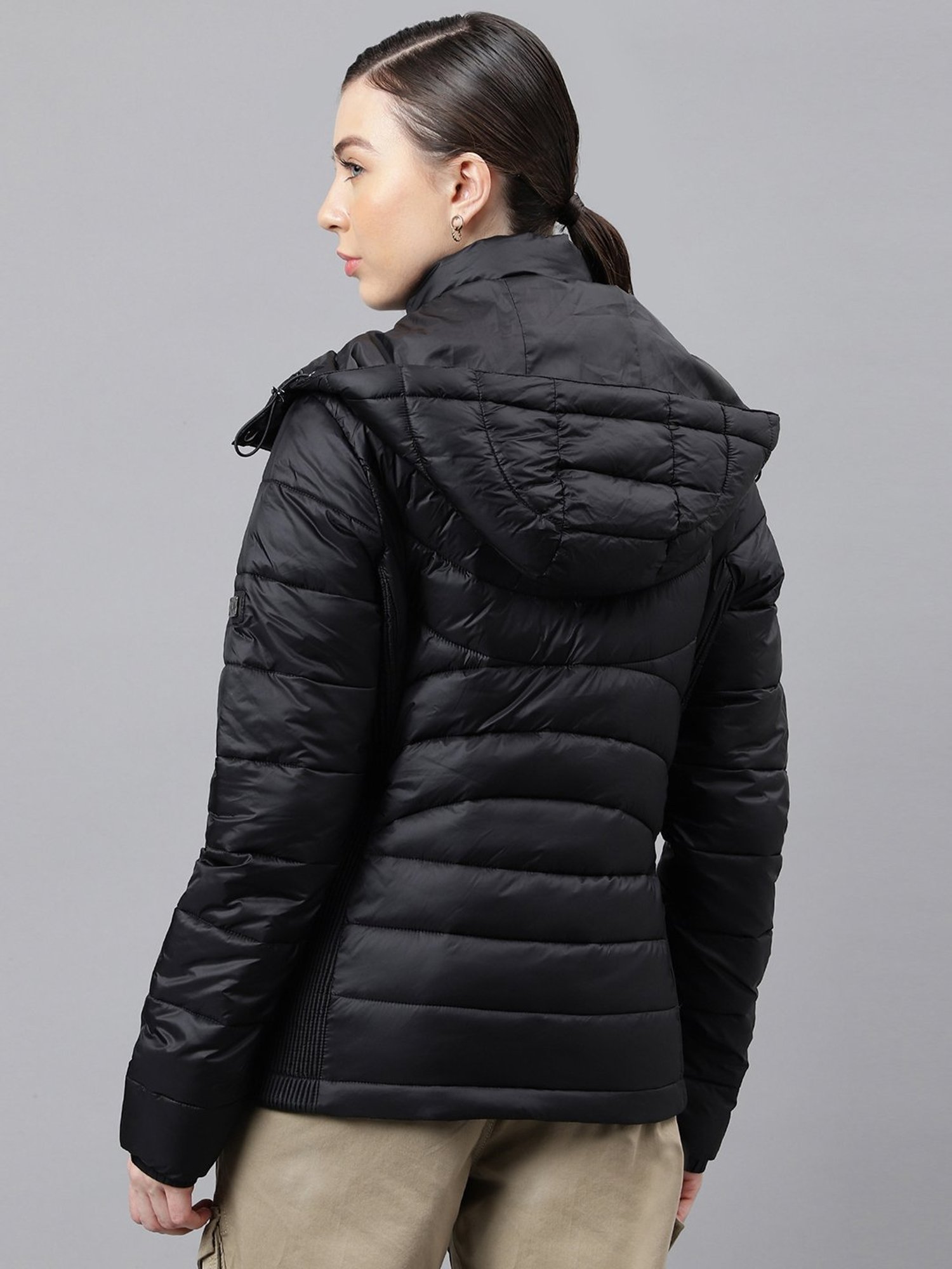 Woods Black Quilted Jacket