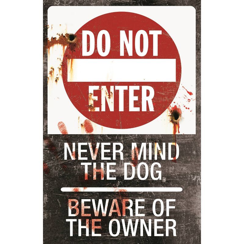 Halloween Metal Sign-Do Not Enter