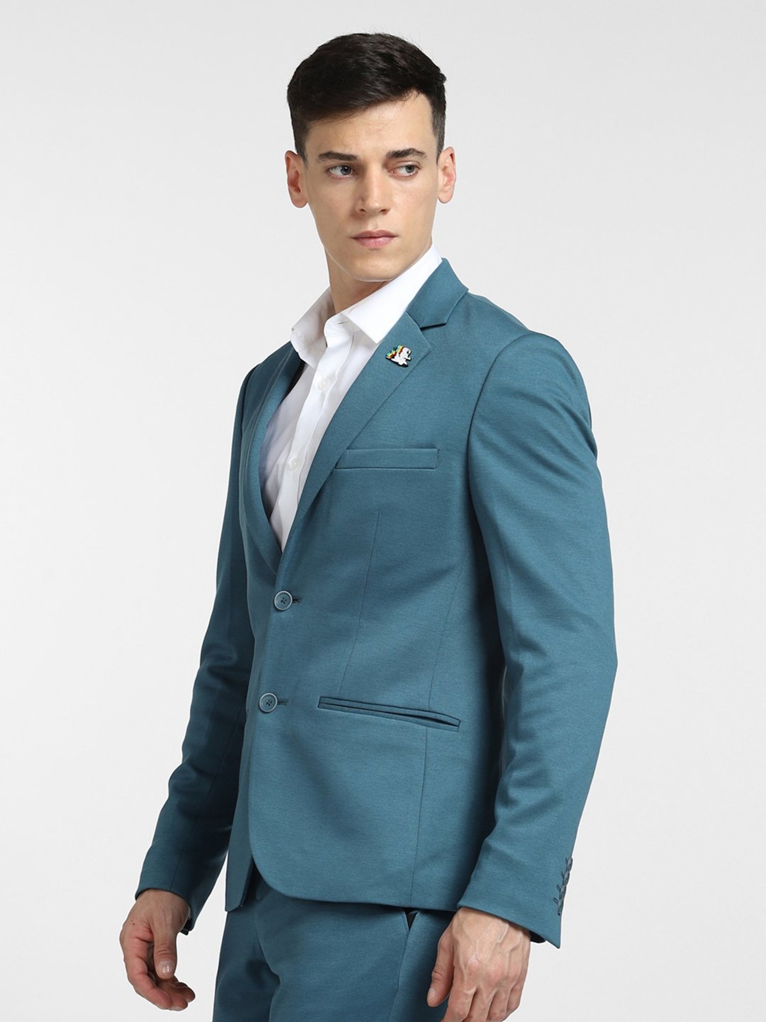 Vastramay Black Regular Fit Blazer