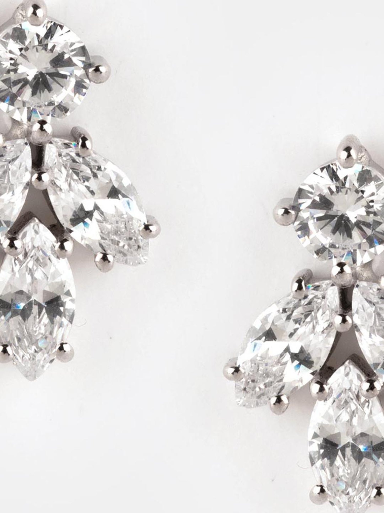 Shaya 92.5 Sterling Silver Walking on Air Leaf Earrings for Women