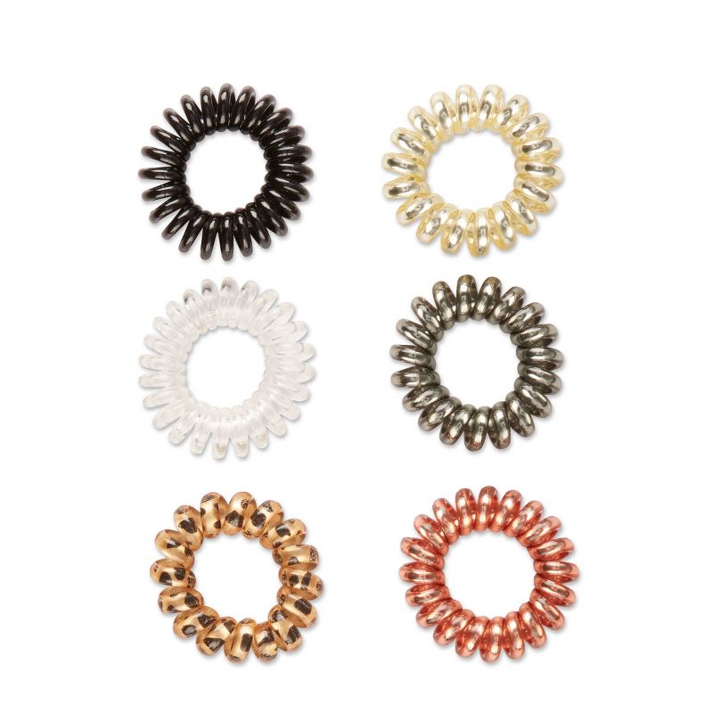 scunci Spirals - Leopard/Neutral - 6pk