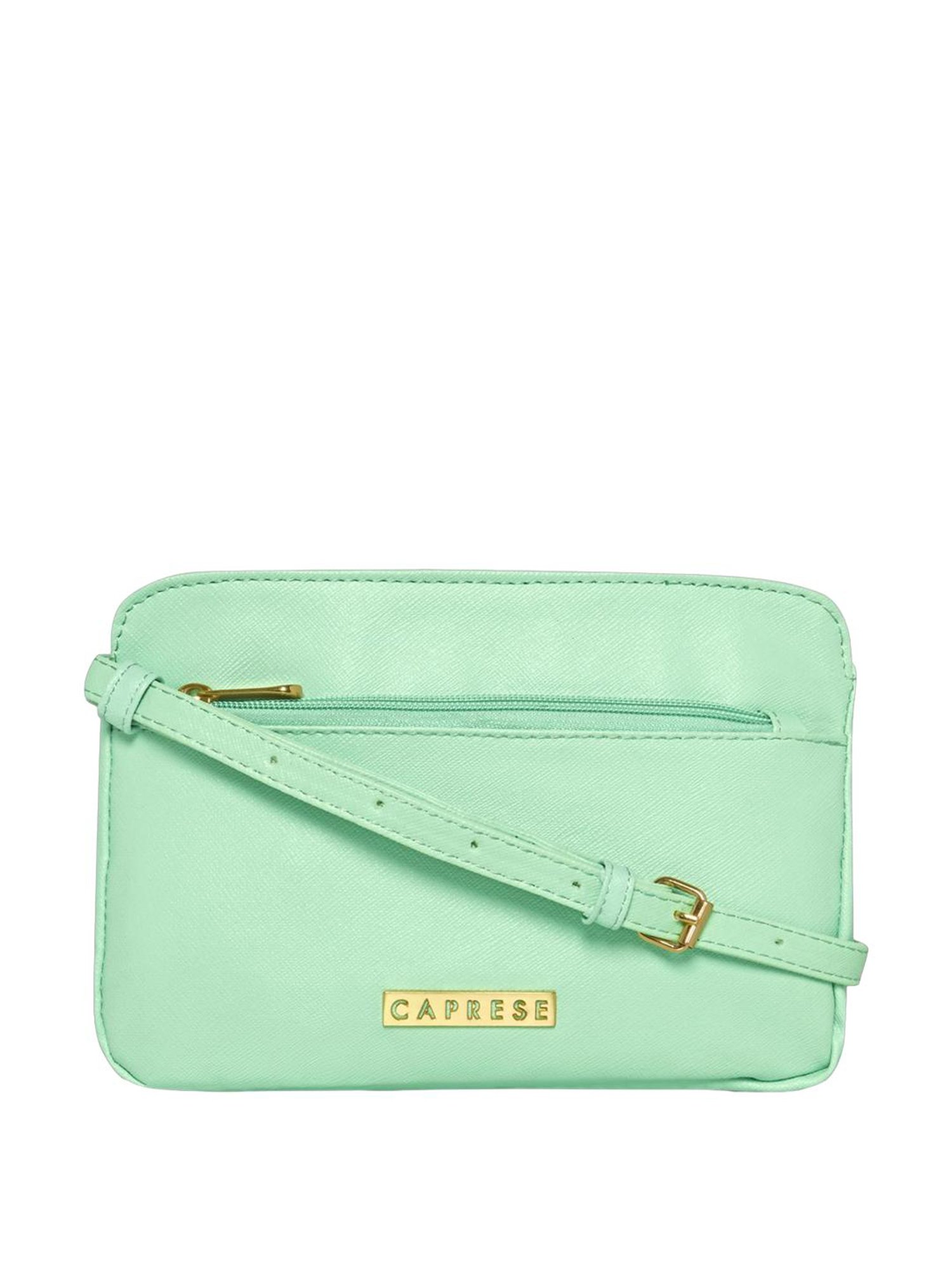 Caprese Rommy Mint Faux Leather Solid Sling Handbag