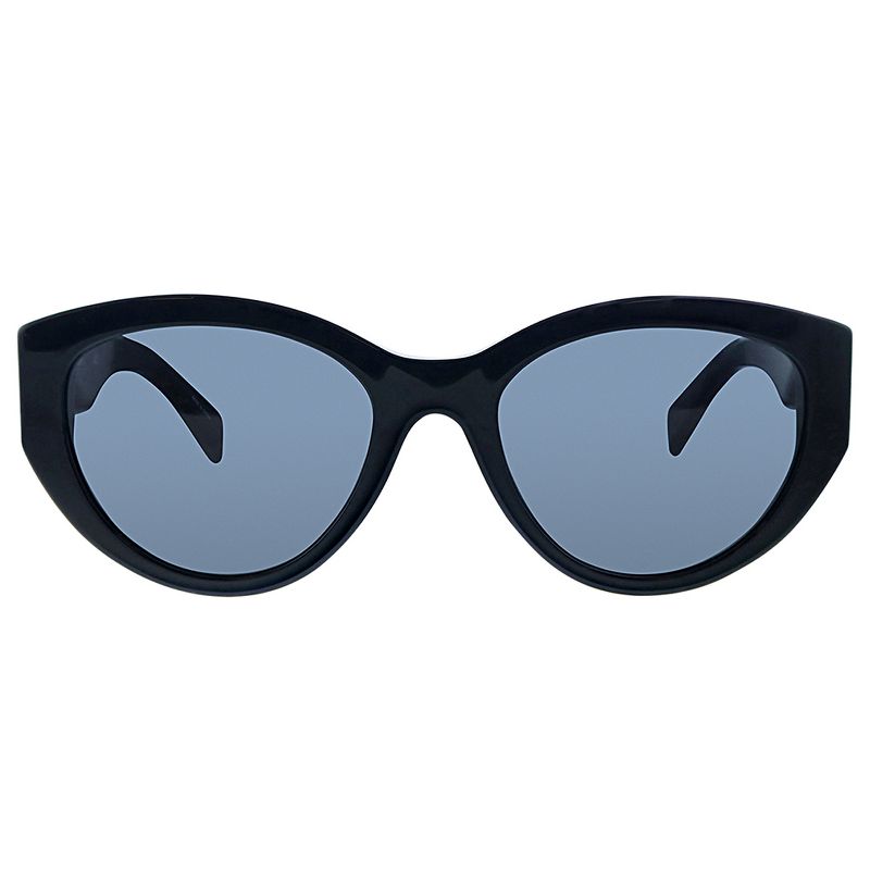 Moschino MOS 012S 807 IR Womens Oval Sunglasses Black 54mm