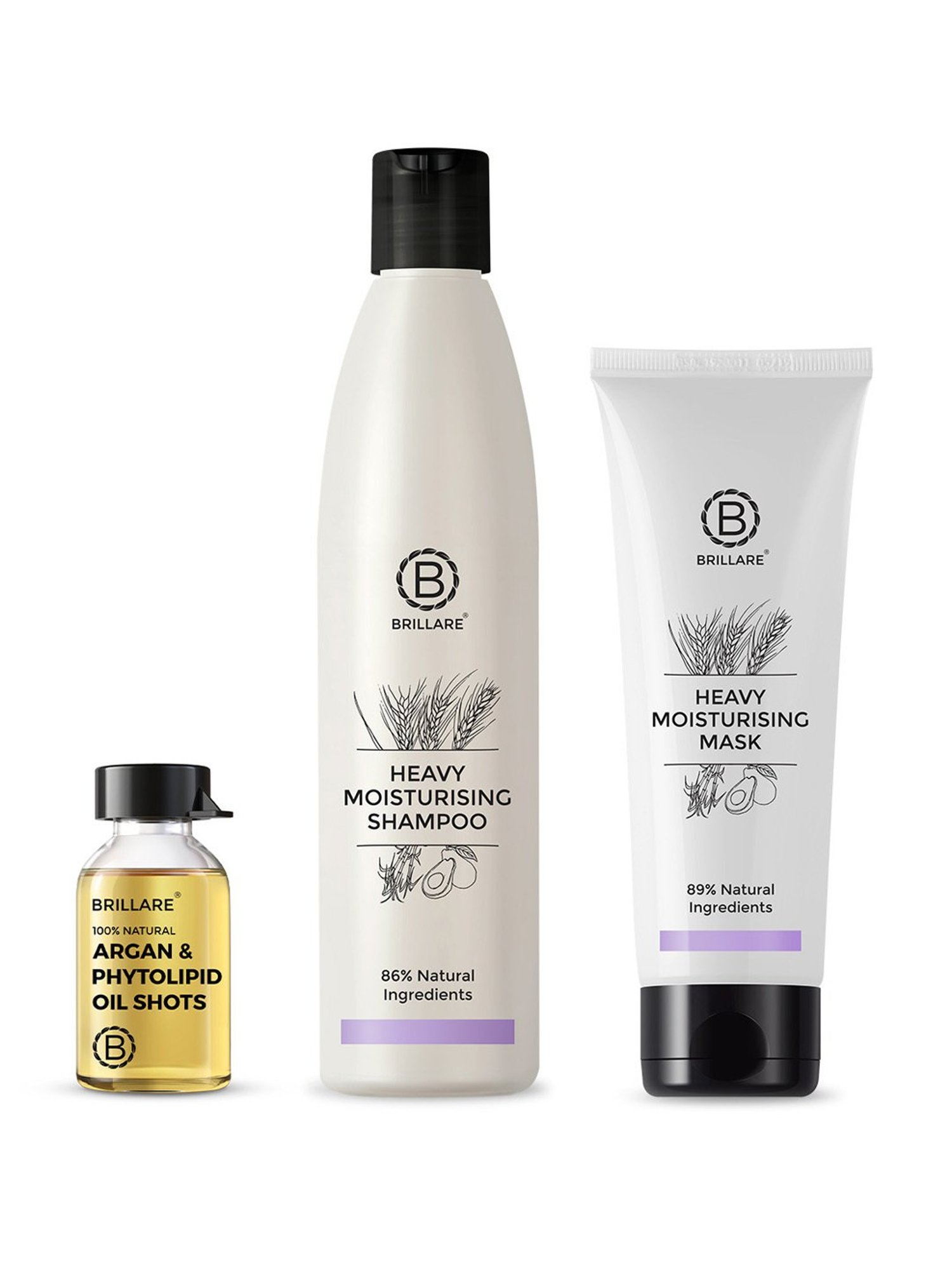Brillare Heavy Moisturising Treatment for Dry & Frizzy Hair Combo