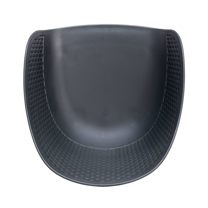 2pk Ipanema Outdoor Dining Chair in Black Finish with Wood Legs - Armen Living