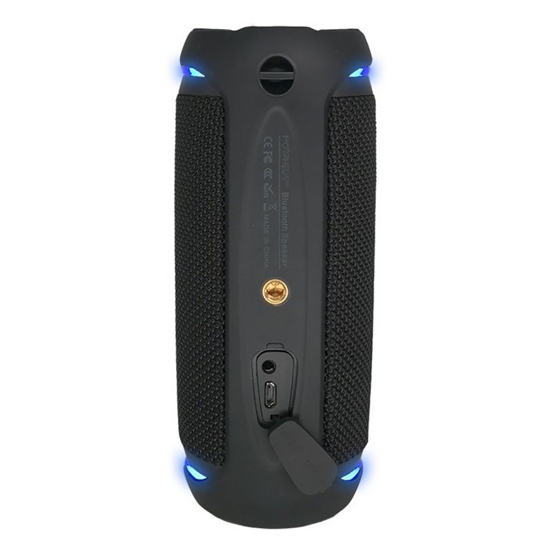 Morpheus 360 BT5750BLK Sound Ring Bluetooth Portable Speakers, 12W Loud Wireless Speakers, 360 Deg HD Sound, Waterproof IPX6, Dual Pairing, Shockproof, Rugged, Outdoors - Black